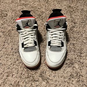 Jordan 4 citron size 14 bright crimson